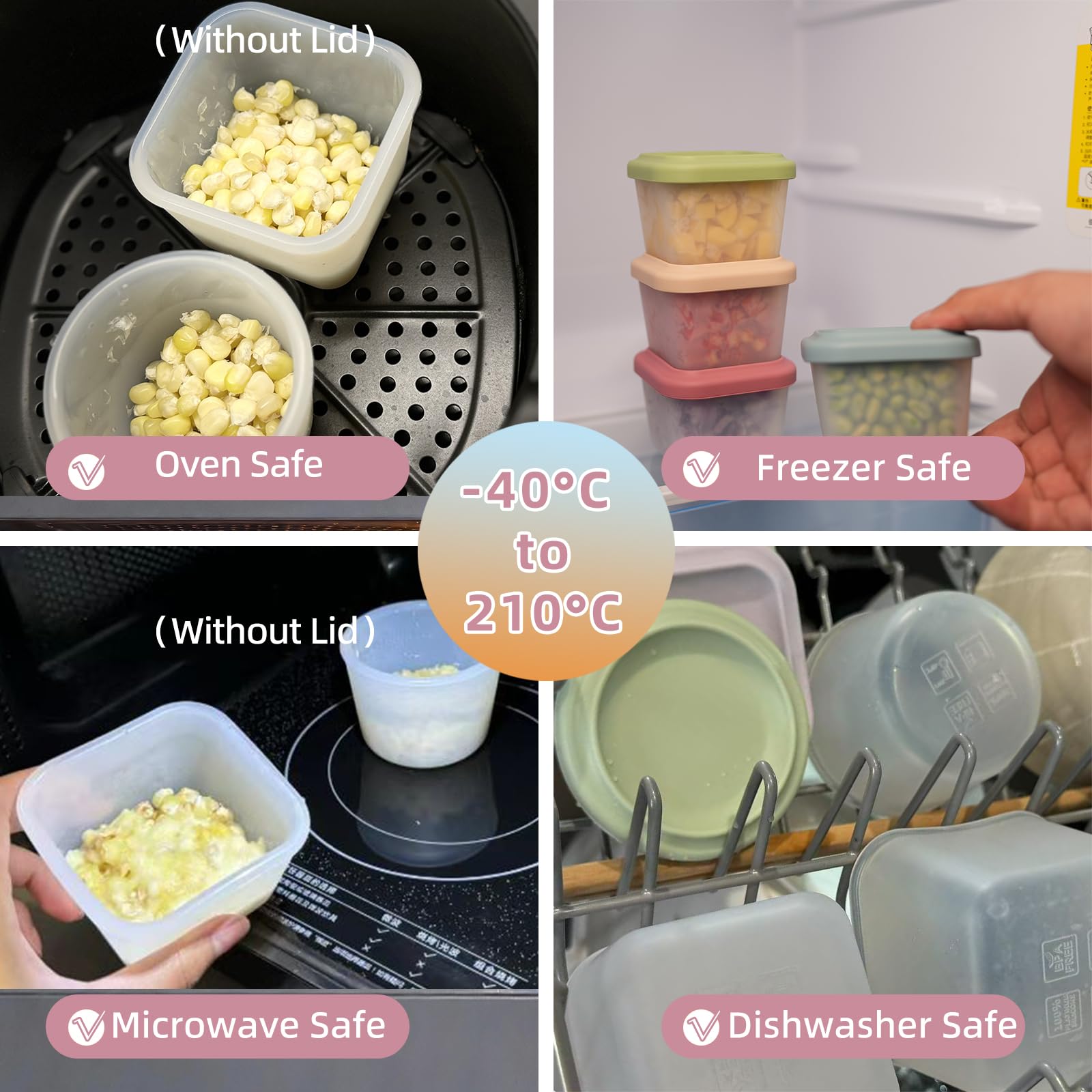 Food Grade Silicone Baby Food  - Food Storage Silicone 评论和价格