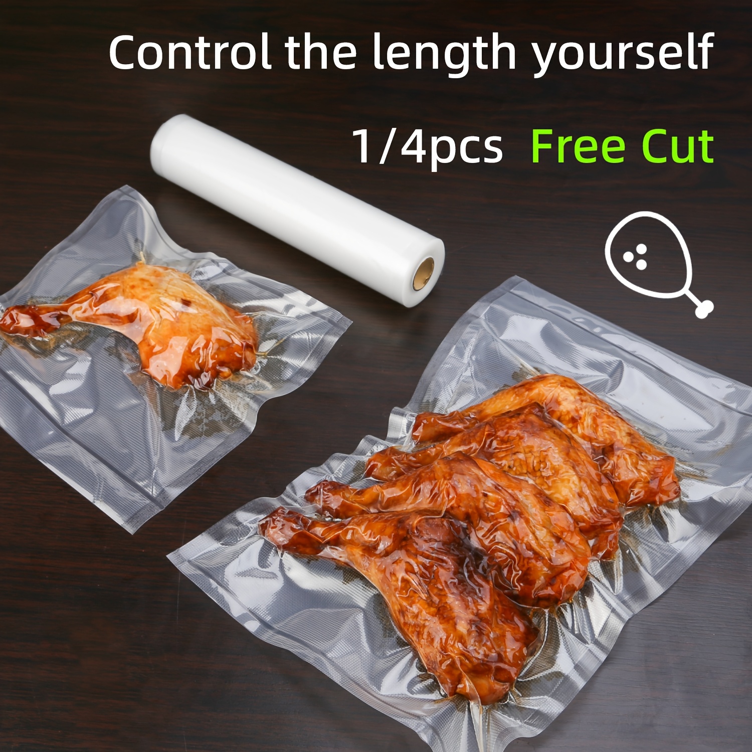 4-Pack Vacuum Sealer Rolls: He - Food Storage Vacuum Seal 评论和价格