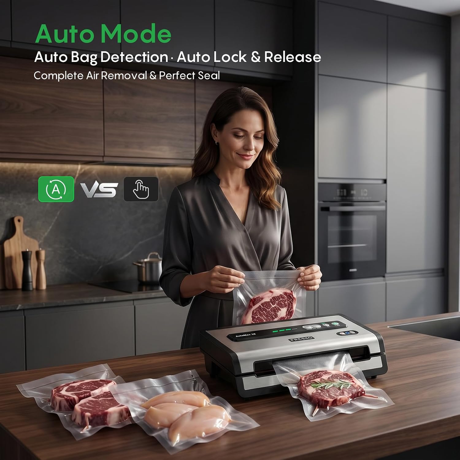 Automatic Vacuum Sealer for Fo - Food Storage Vacuum Seal 评论和价格