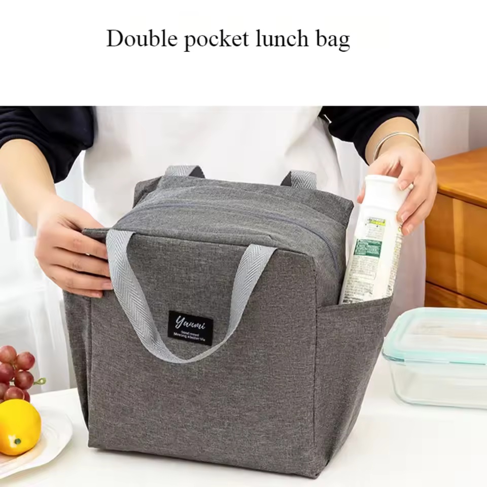 Double Pockets Lunch Bags Larg - Xxl Food Storage Container 评论和价格