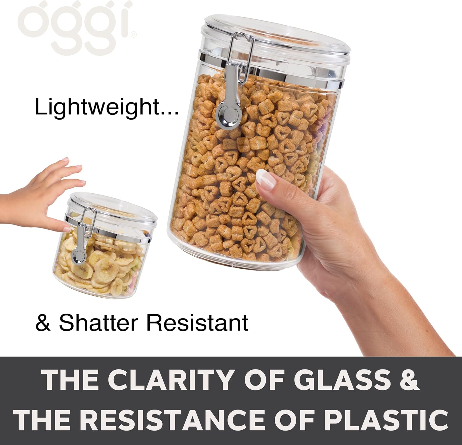 Large Clear Canister with Airt - Food Storage Silicone 评论和价格