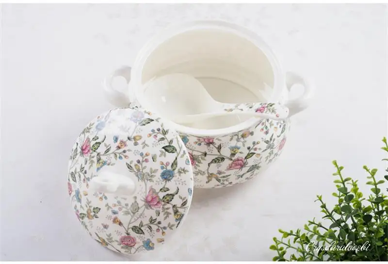 9 Inch, Bone China Tureen for  - Food Storage In Plants 评论和价格