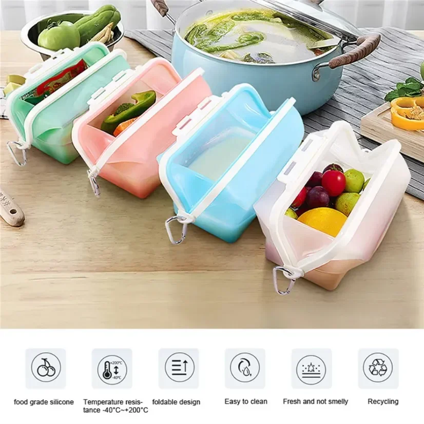 Silicone Travel Premium Reusab - Food Storage Silicone 评论和价格