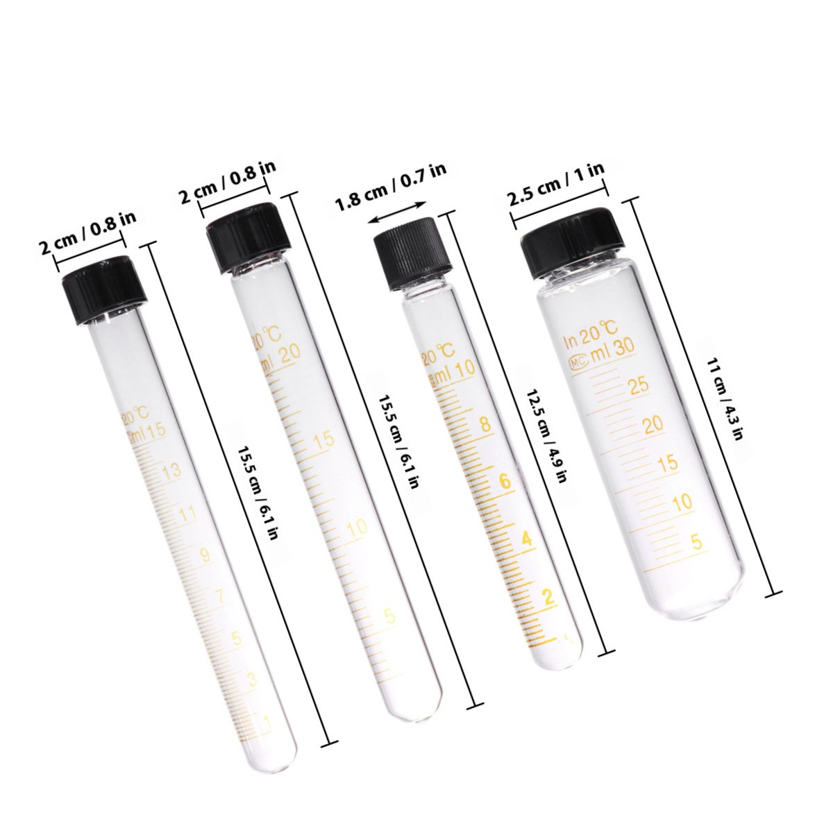 8Pcs Centrifuge Test Tubes Bor - Food Storage Youtube 评论和价格