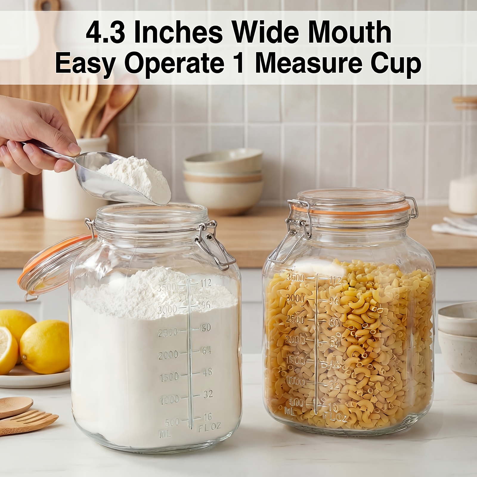 2-Pack Square 1.1-Gallon Airti - Food Storage Without Pantry 评论和价格