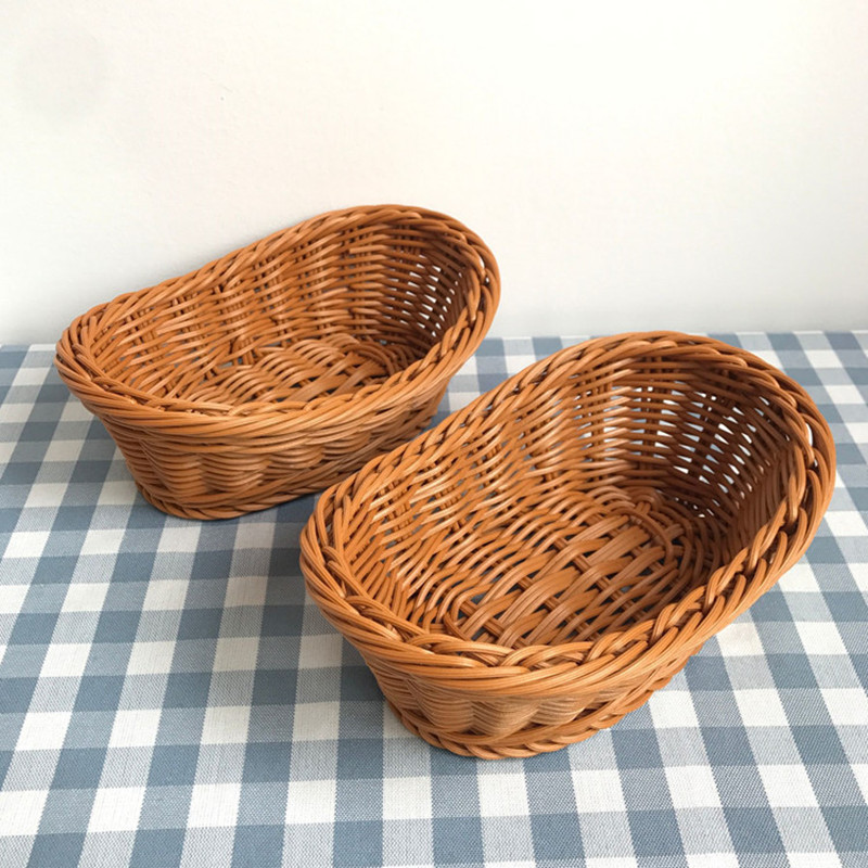Oval Rattan Woven Storage Bask - Food Storage In Plants 评论和价格