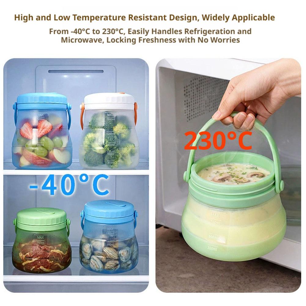 800ml Fresh Keeping Bucket Tel - Food Storage Silicone 评论和价格