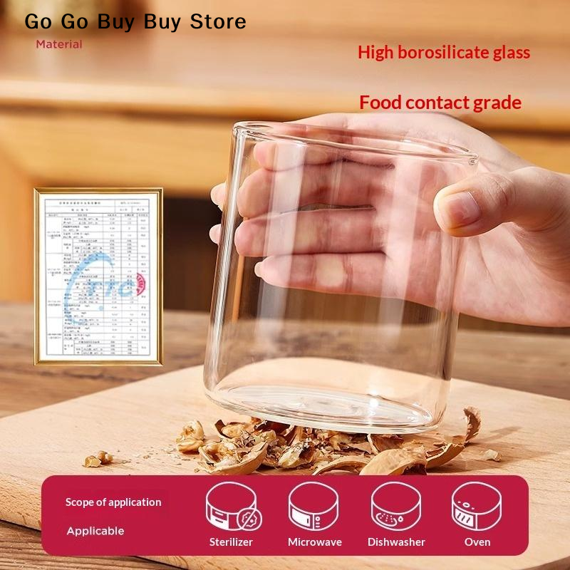 【ST】1Pc 240/400ML Glass Food S - Food Storage Silicone 评论和价格