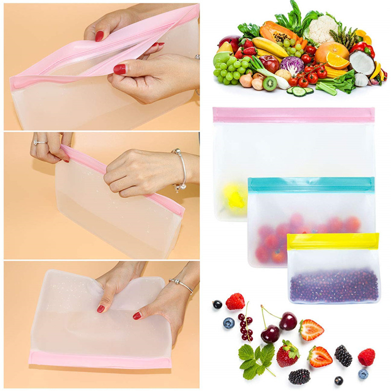 Reusable Food Storage Bag Upgr - Food Storage Silicone Bags 评论和价格