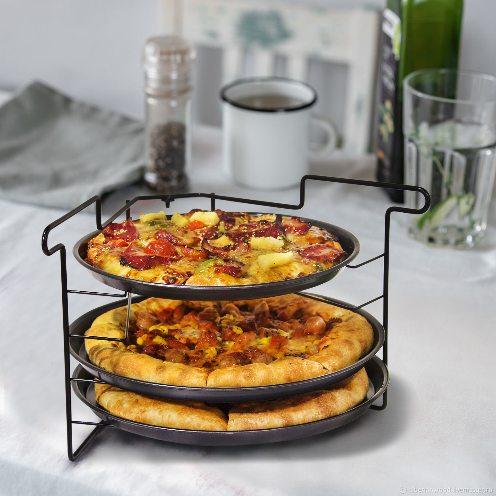 Simple Pizza Rack Kitchen Mult - Food Storage And Preparation 评论和价格